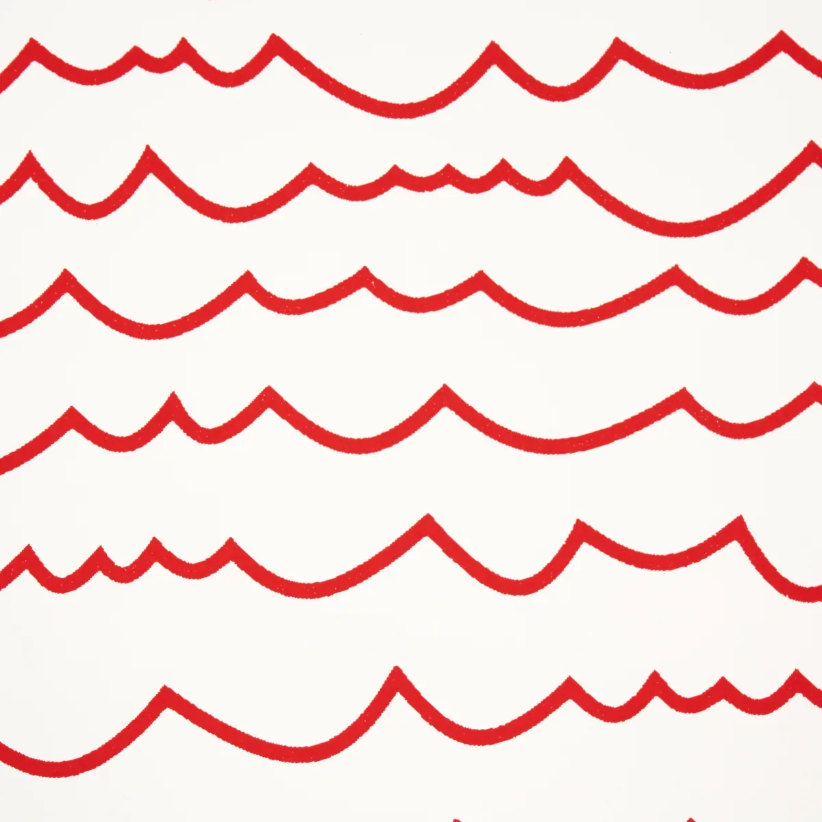 WAVES RED Schumacher Wallpaper wallpaper - SKU 5007463