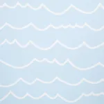 WAVES WHITE ON SKY Schumacher Wallpaper wallpaper - SKU 5007464