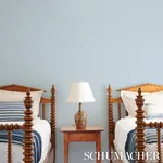 WAVES WHITE ON SKY Schumacher Wallpaper wallpaper - SKU 5007464