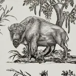 Western Toile CARBON Schumacher Wallpaper wallpaper - SKU 5016440