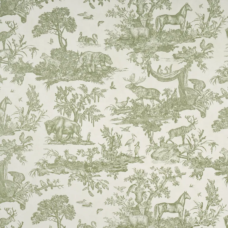 Schumacher Western Toile wallpaper