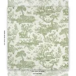Western Toile OLIVE Schumacher Wallpaper wallpaper - SKU 5016441