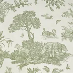 Western Toile OLIVE Schumacher Wallpaper wallpaper - SKU 5016441
