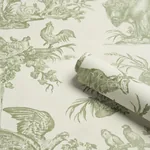 Western Toile OLIVE Schumacher Wallpaper wallpaper - SKU 5016441