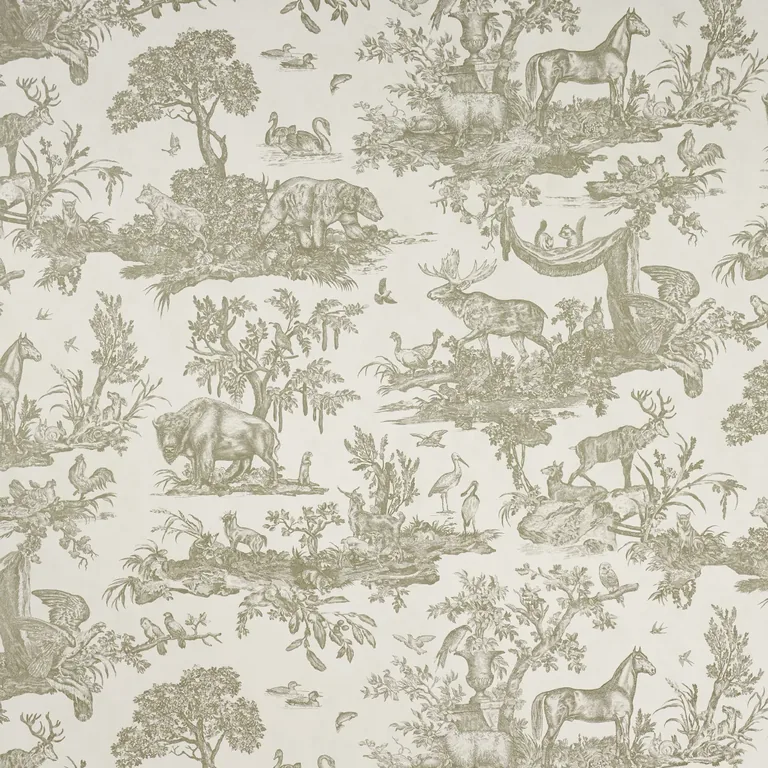 Schumacher Western Toile wallpaper