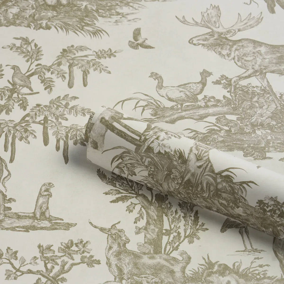 Western Toile STONE Schumacher Wallpaper wallpaper - SKU 5016442