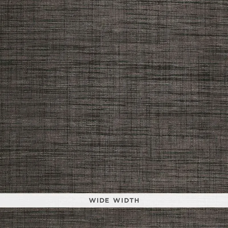 Weston Raffia Weave CHARCOAL Schumacher Wallpaper wallpaper - SKU 5006204