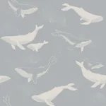 WHALES - SLATE Schumacher Wallpaper | Wallpaper Twins WHALES SLATE Schumacher Wallpaper wallpaper - SKU 6942