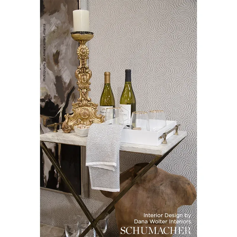 WHIRLPOOL CHAMPAGNE Schumacher Wallpaper wallpaper - SKU 5007481