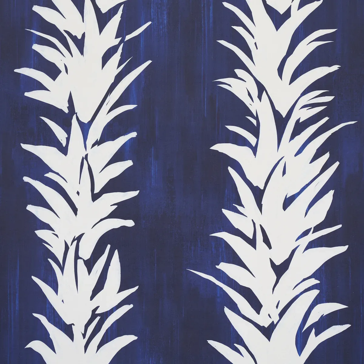 WHITE LOTUS COBALT Schumacher Wallpaper wallpaper - SKU 5013661