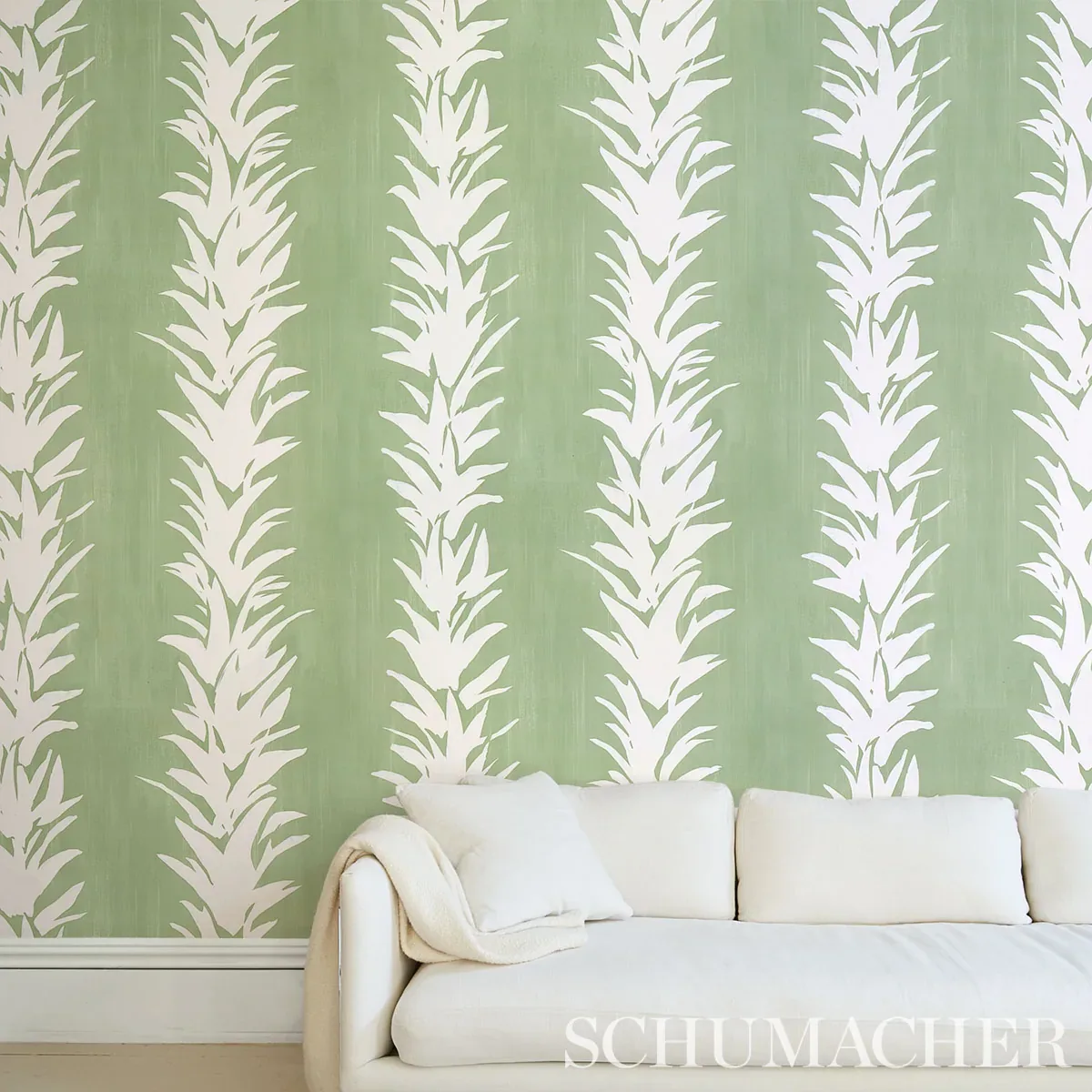 WHITE LOTUS - SOFT GREEN Schumacher Wallpaper | Wallpaper Tw WHITE LOTUS SOFT GREEN Schumacher Wallpaper wallpaper - SKU 5013660