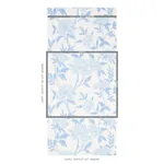 WHITNEY FLORAL BLUE Schumacher Wallpaper wallpaper - SKU 5004385