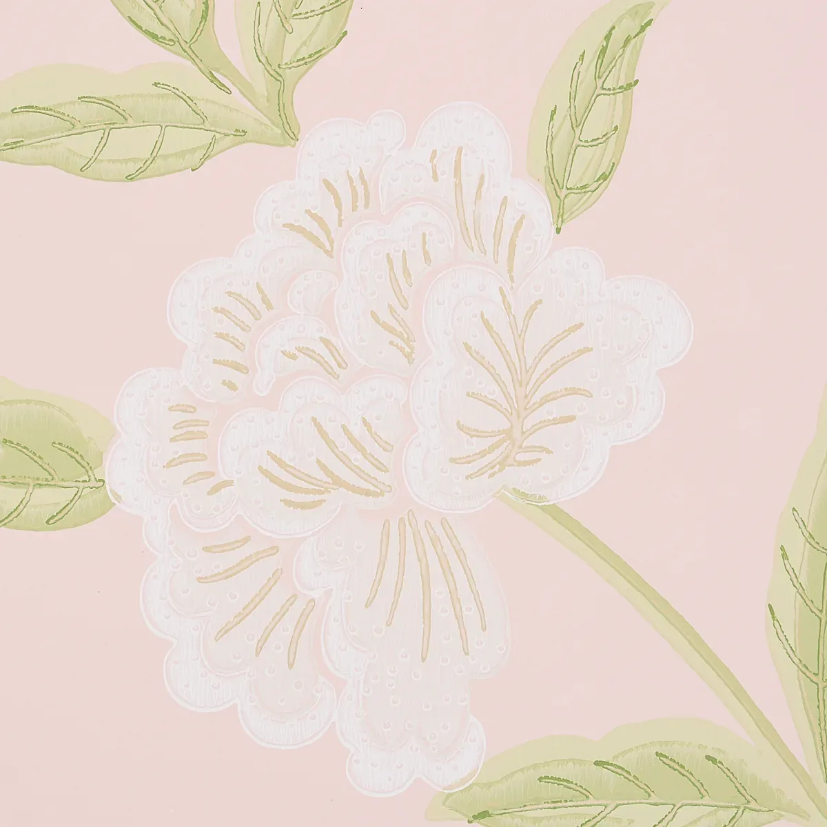 WHITNEY FLORAL BLUSH Schumacher Wallpaper wallpaper - SKU 5004386