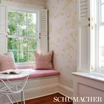 WHITNEY FLORAL BLUSH Schumacher Wallpaper wallpaper - SKU 5004386