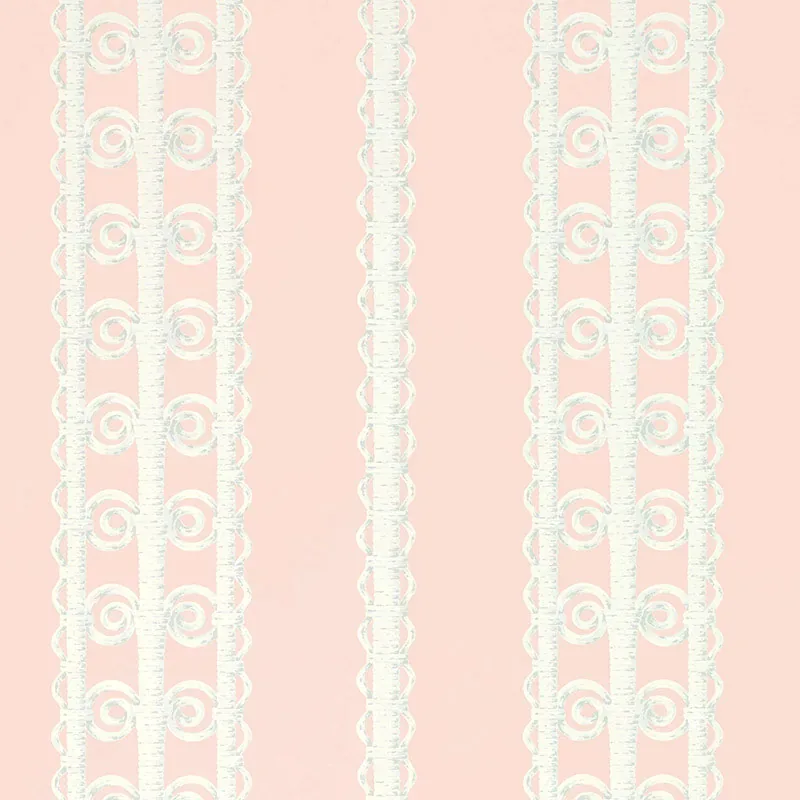 WICKER STRIPE FRANGIPANI Schumacher Wallpaper wallpaper - SKU 5007721