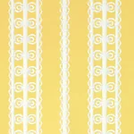 WICKER STRIPE LEMON BLOSSOM Schumacher Wallpaper wallpaper - SKU 5007722