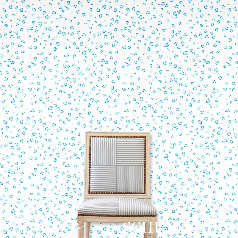 WILD AT HEART - INDIGO Schumacher Wallpaper | Wallpaper Twin WILD AT HEART INDIGO Schumacher Wallpaper wallpaper - SKU 5012551