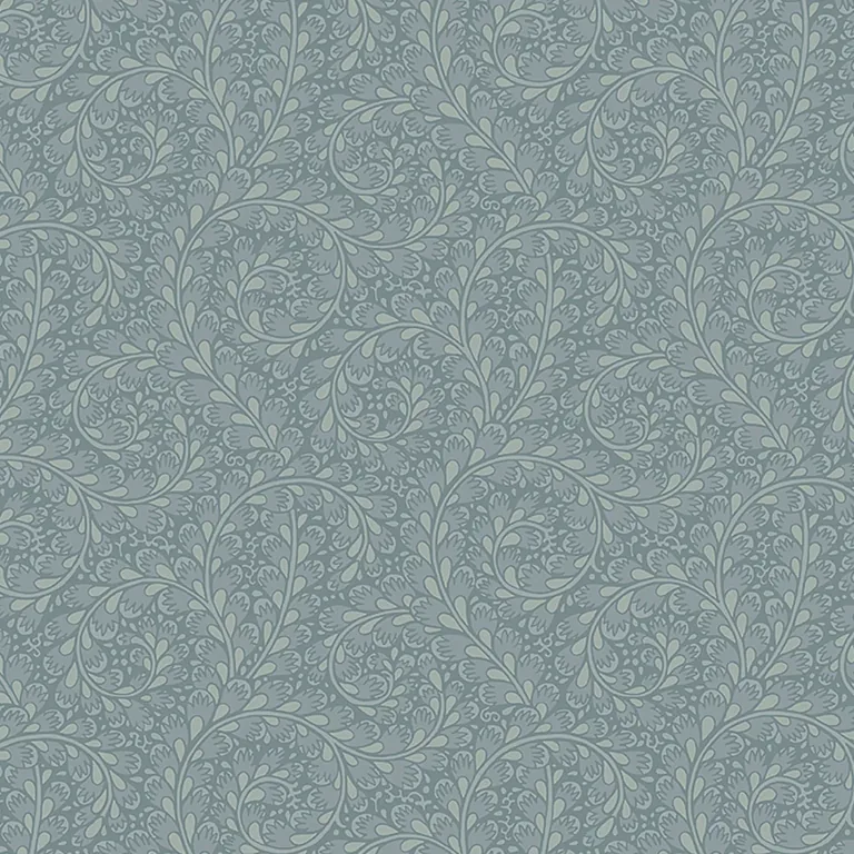 Schumacher WILD FERNS wallpaper, color BLUE, SKU 2254