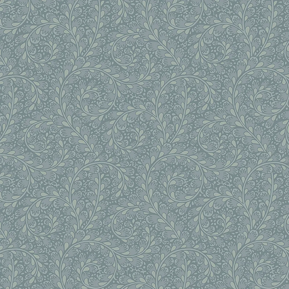 WILD FERNS BLUE Schumacher Wallpaper wallpaper - SKU 2254
