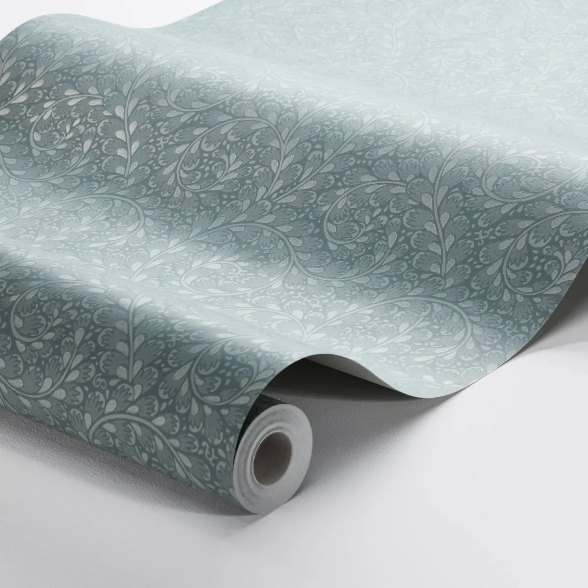 WILD FERNS BLUE Schumacher Wallpaper wallpaper - SKU 2254