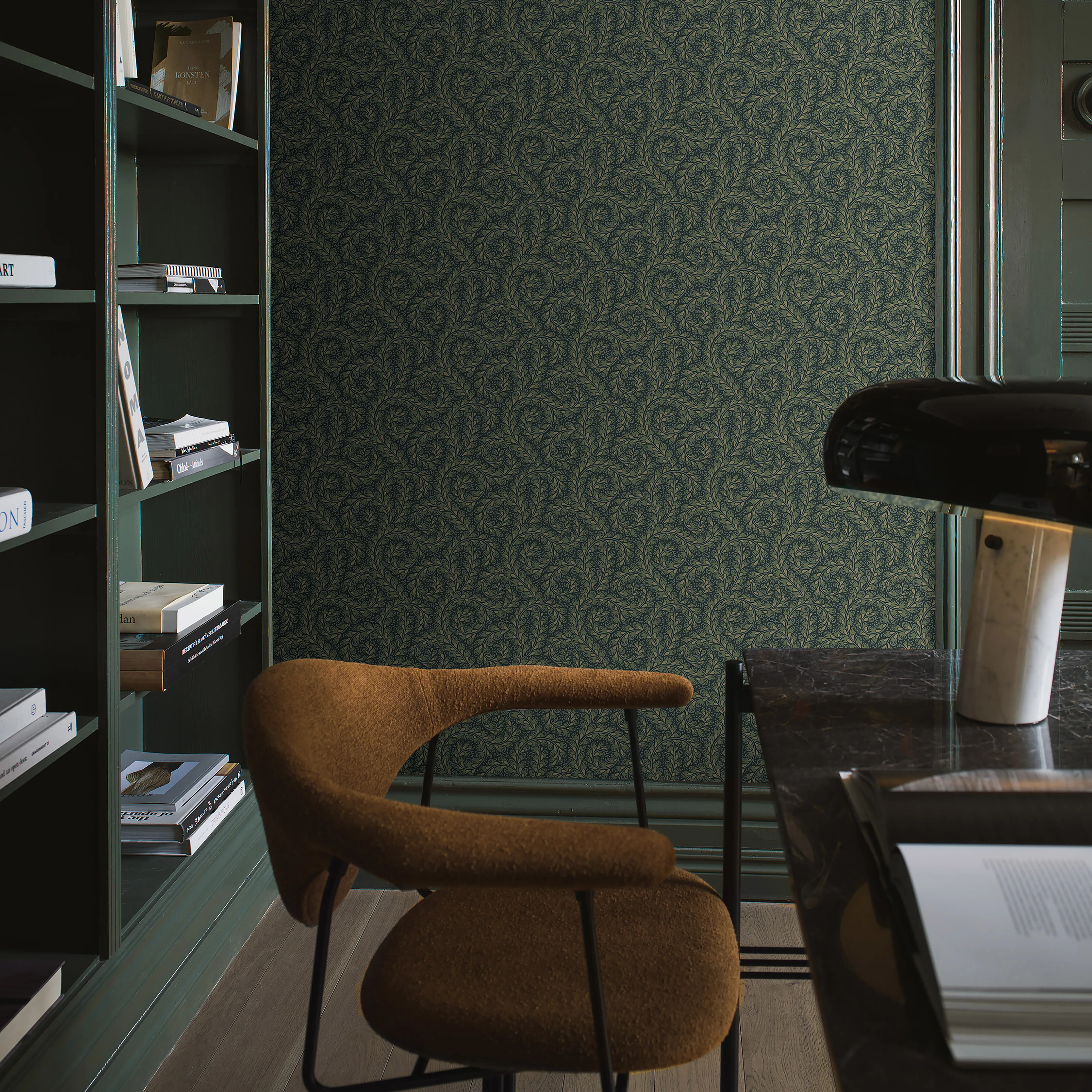 WILD FERNS SPRUCE Schumacher Wallpaper wallpaper - SKU 2258