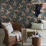 WILD FOREST MIDNIGHT Schumacher Wallpaper wallpaper - SKU 6920