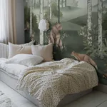 WILD FOREST MURAL - SPRUCE Schumacher Wallpaper | Wallpaper WILD FOREST MURAL SPRUCE Schumacher Wallpaper wallpaper - SKU 6943
