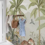WILD JUNGLE MURAL MULTI Schumacher Wallpaper wallpaper - SKU 6945