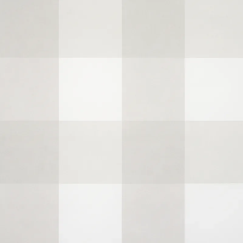WILLA CHECK LARGE BIRCH Schumacher Wallpaper wallpaper - SKU 5012358