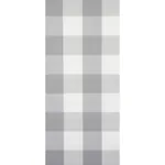 WILLA CHECK LARGE GREY Schumacher Wallpaper wallpaper - SKU 5012357