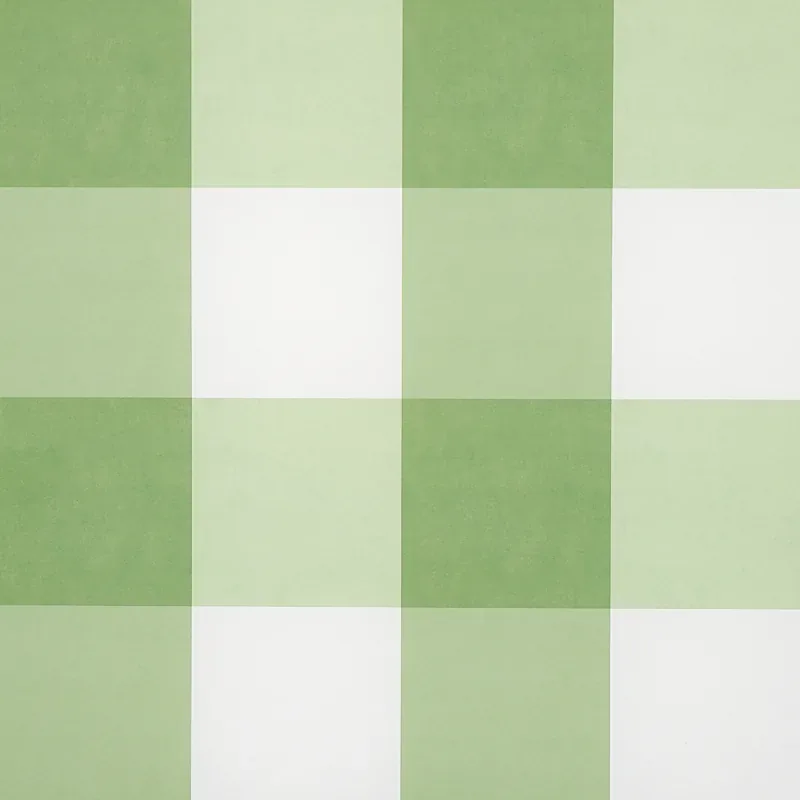 WILLA CHECK LARGE LEAF Schumacher Wallpaper wallpaper - SKU 5012352