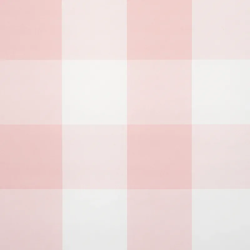 WILLA CHECK LARGE PINK Schumacher Wallpaper wallpaper - SKU 5012354