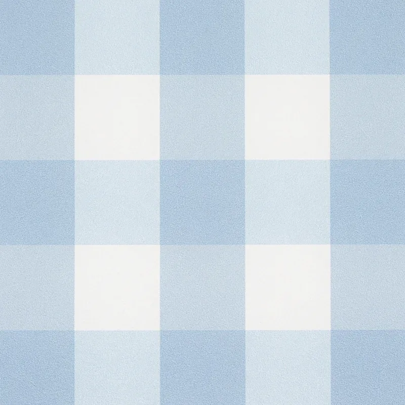 WILLA CHECK SMALL CHAMBRAY Schumacher Wallpaper wallpaper - SKU 5012360