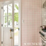 WILLA CHECK SMALL - PINK Schumacher Wallpaper | Wallpaper Tw WILLA CHECK SMALL PINK Schumacher Wallpaper wallpaper - SKU 5012364