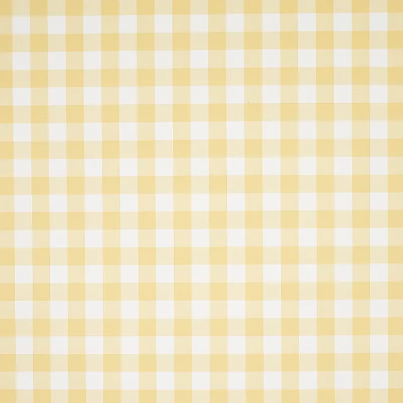 WILLA CHECK SMALL YELLOW Schumacher Wallpaper wallpaper - SKU 5012363
