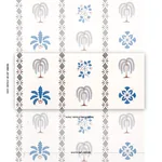 WILLARD HOUSE STENCIL - BLUE Schumacher Wallpaper | Wallpape WILLARD HOUSE STENCIL BLUE Schumacher Wallpaper wallpaper - SKU 5014840