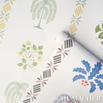 WILLARD HOUSE STENCIL - BLUE Schumacher Wallpaper | Wallpape WILLARD HOUSE STENCIL BLUE Schumacher Wallpaper wallpaper - SKU 5014840