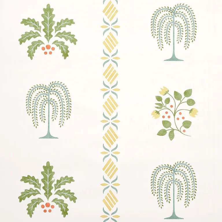 Schumacher WILLARD HOUSE STENCIL wallpaper