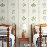 WILLARD HOUSE STENCIL - GREEN Schumacher Wallpaper | Wallpap WILLARD HOUSE STENCIL GREEN Schumacher Wallpaper wallpaper - SKU 5014841
