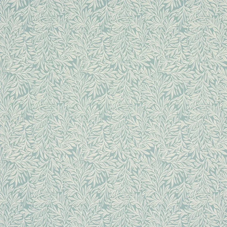 Schumacher WILLOW LEAF wallpaper, color AQUA, SKU 5004139