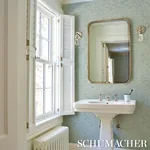 WILLOW LEAF AQUA Schumacher Wallpaper wallpaper - SKU 5004139