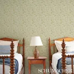 WILLOW LEAF - MOSS Schumacher Wallpaper | Wallpaper Twins WILLOW LEAF MOSS Schumacher Wallpaper wallpaper - SKU 5004137
