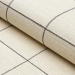 WINDOWPANE EMBROIDERED SISAL - CHARCOAL Schumacher Wallpaper WINDOWPANE EMBROIDERED SISAL CHARCOAL Schumacher Wallpaper wallpaper - SKU 5015202