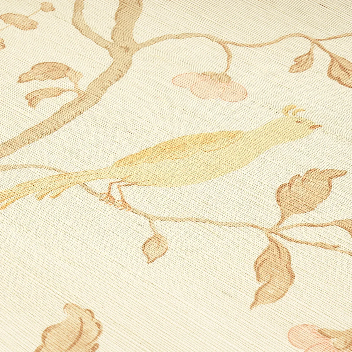 WISTERIA SISAL - AMBER & ROSE Schumacher Wallpaper | Wallpap WISTERIA SISAL AMBER & ROSE Schumacher Wallpaper wallpaper - SKU 5013701
