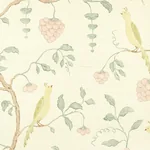 WISTERIA SISAL - TEAL & SOFT PINK Schumacher Wallpaper | Wal WISTERIA SISAL TEAL & SOFT PINK Schumacher Wallpaper wallpaper - SKU 5013700