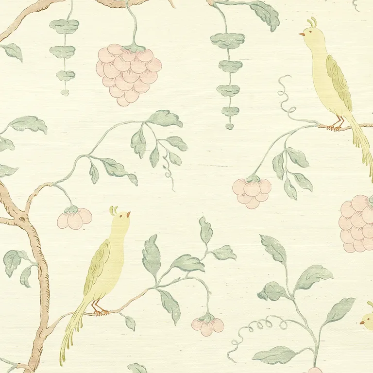 Schumacher WISTERIA SISAL wallpaper