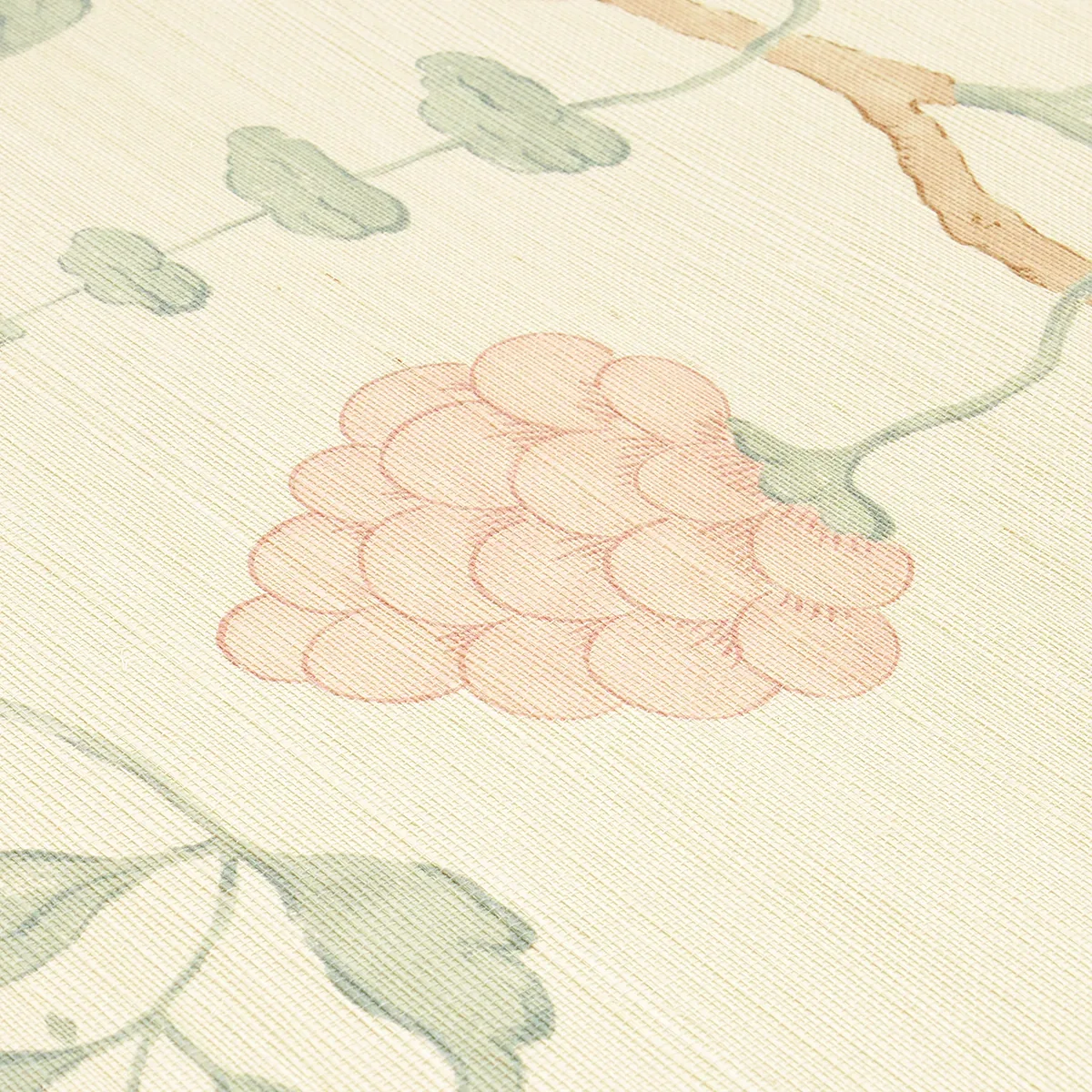 WISTERIA SISAL - TEAL & SOFT PINK Schumacher Wallpaper | Wal WISTERIA SISAL TEAL & SOFT PINK Schumacher Wallpaper wallpaper - SKU 5013700