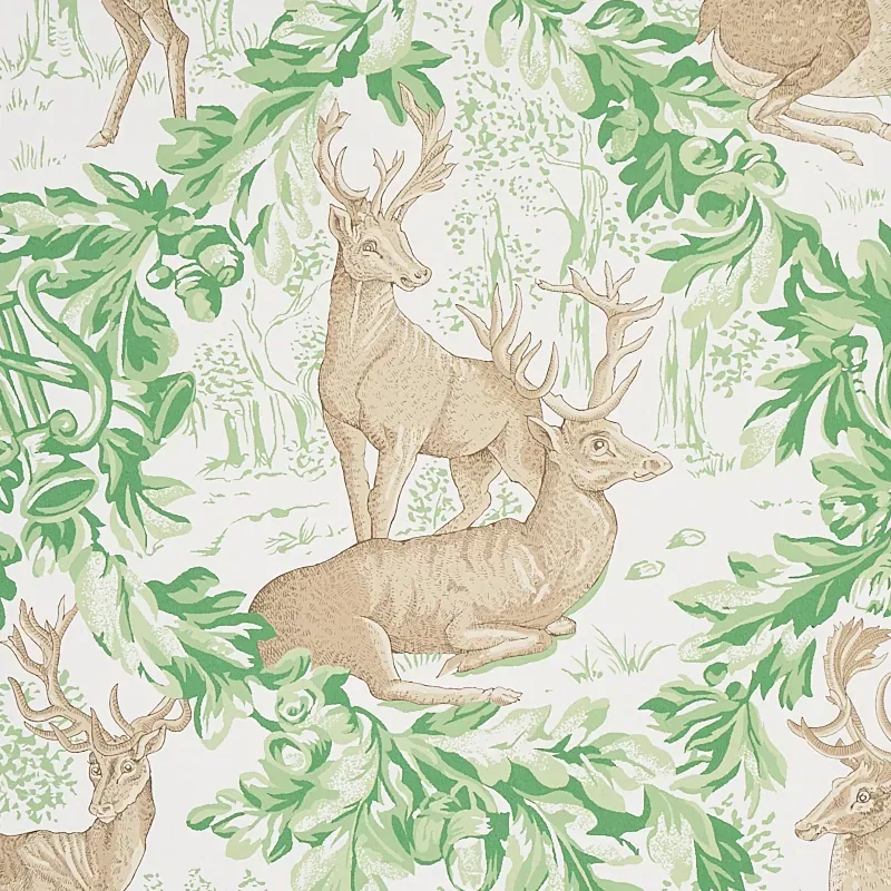 WOBURN MEADOW - FOREST Schumacher Wallpaper | Wallpaper Twin WOBURN MEADOW FOREST Schumacher Wallpaper wallpaper - SKU 5012731