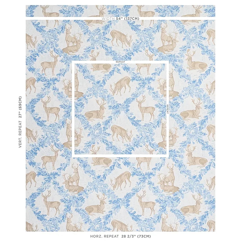 WOBURN MEADOW - ICE Schumacher Wallpaper | Wallpaper Twins WOBURN MEADOW ICE Schumacher Wallpaper wallpaper - SKU 5012730