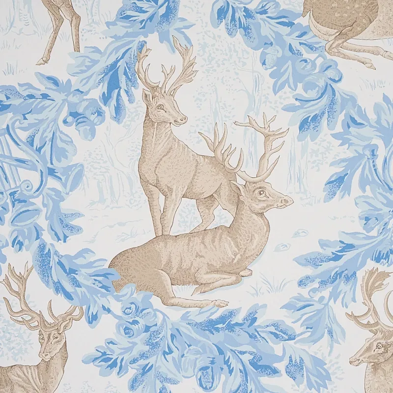 WOBURN MEADOW - ICE Schumacher Wallpaper | Wallpaper Twins WOBURN MEADOW ICE Schumacher Wallpaper wallpaper - SKU 5012730